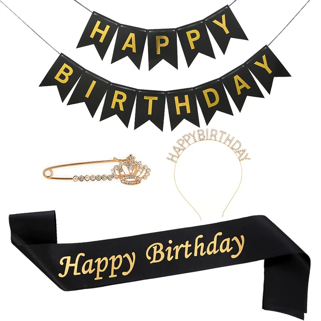 Couronne d'anniversaire «Happy Birthday»