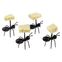 12 PCS Ants Food Fruit Picks decoration Ant Shape Forks Snack Cake Dessert Tableware for Home Kitchen Party Dinner Fruit Pick 5
