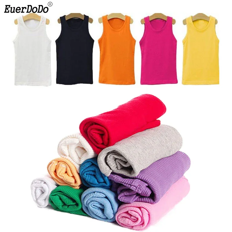 Baby Boys Girls Sleeveless Tank Tops Cotton Underwear Spring Summer Children Clothes