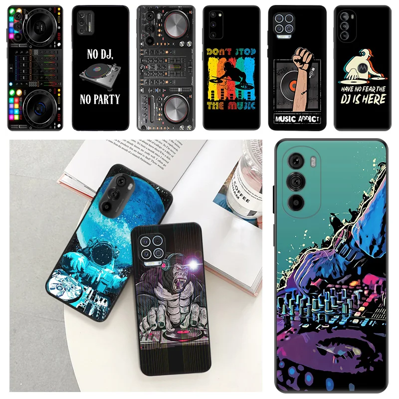 Custodie Per Telefoni Per Moto G73 G53 G72 G52 G Stylus G8 G9 G200 Edge 40 30 20 Lite Dj Radio Music Old Chip Black Soft Anti-Drop Cover