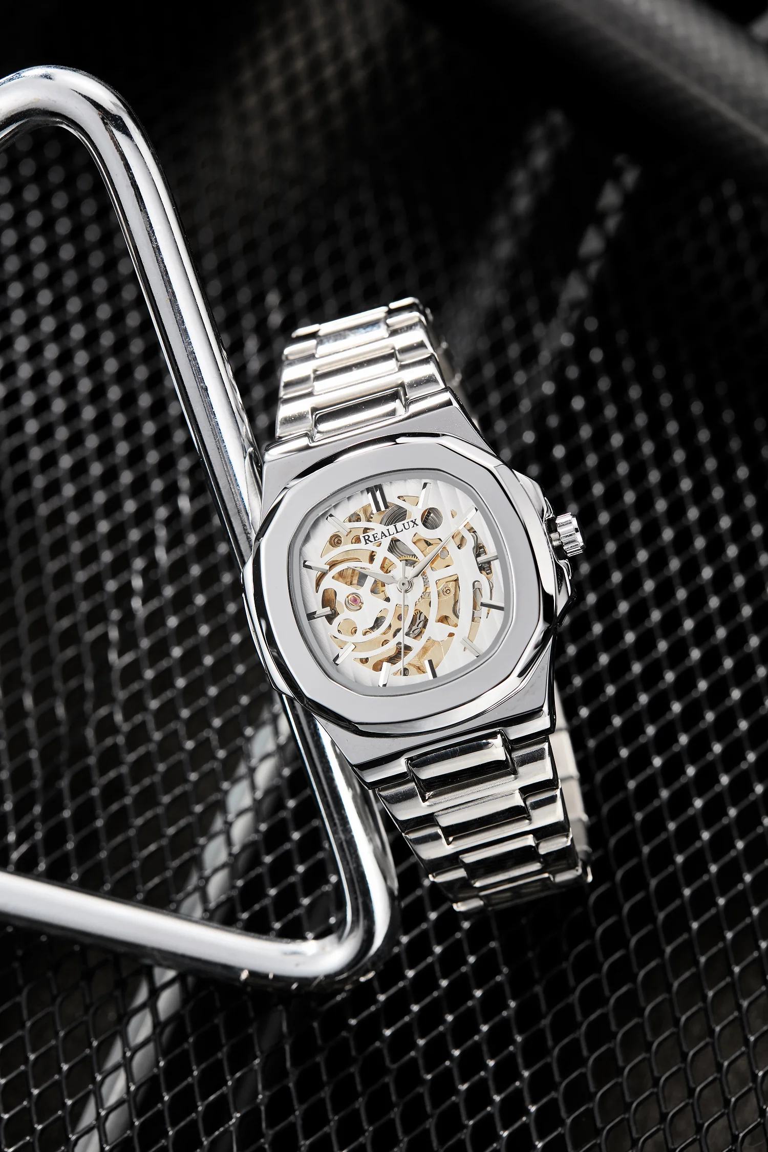 2023 Mechanical Watch For Men Luxury Stianless Steel Male Watches Brand Business Dive Hollow Automatic Clock Dropshipping