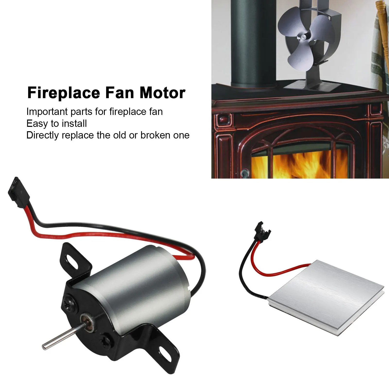 Electric Wood Stove Generator | Electric Power Fan Stove Fan - Fireplace Fan  Motor - Aliexpress
