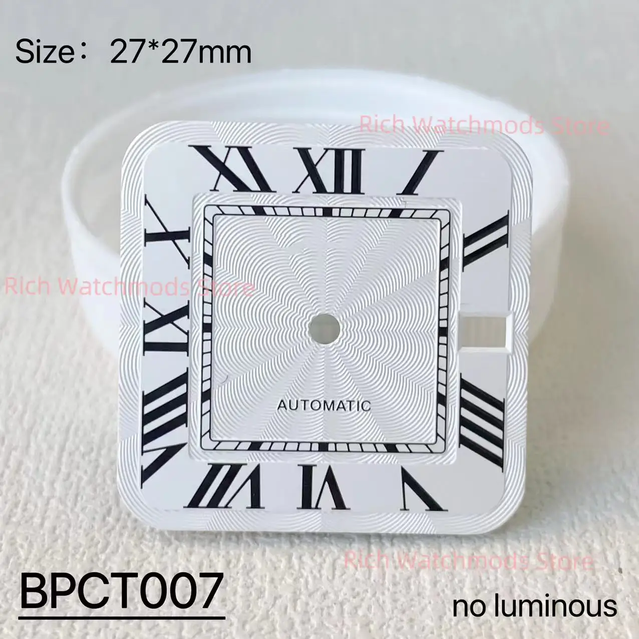 27MM S Logo Santos Customized Dial Men's Watch Accessory