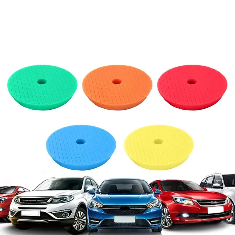 

Buffing Polishing Pads 5Pcs Sponge Waxing Pads Wax Buffer Polish 6 Inch Detailing Pads Buffing Pad for Car Buffer Polisher