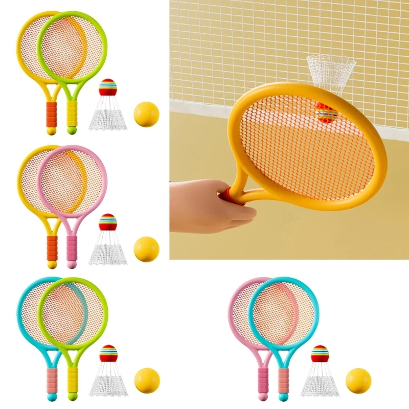 

Kid Badminton Shuttlecocks Tennis Racquets Set for Children Outdoor Indoor Sport