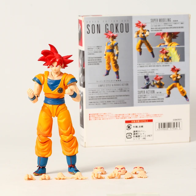 S.H.Figuart Dragon Ball Z SHF Red Super Saiyan God Red Goku Action