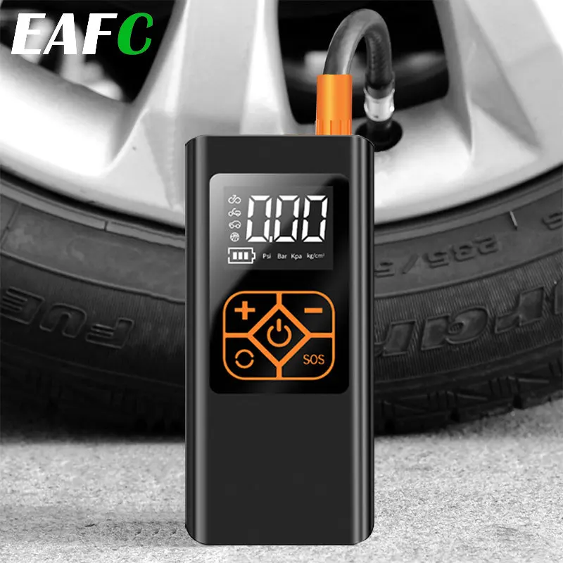 Tyre Inflator for Bike and Car, 4000 mAh Battery