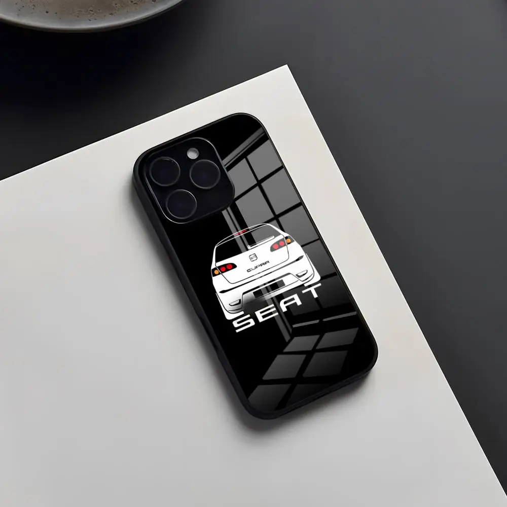 Berühmte Auto S-seat-ES Handyhülle für iPhone 17 Pro Max 16 15 14 Pro Max 13 11 X Xs Xr 8 7Plus Glasabdeckung – Detail 11