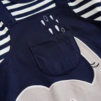 Baby Boys Girls Unisex Newborn Onesies Romper 0-18 Months Toddler Clothing Infant Long Sleeve Striped elephant cotton Jumpsuit 5