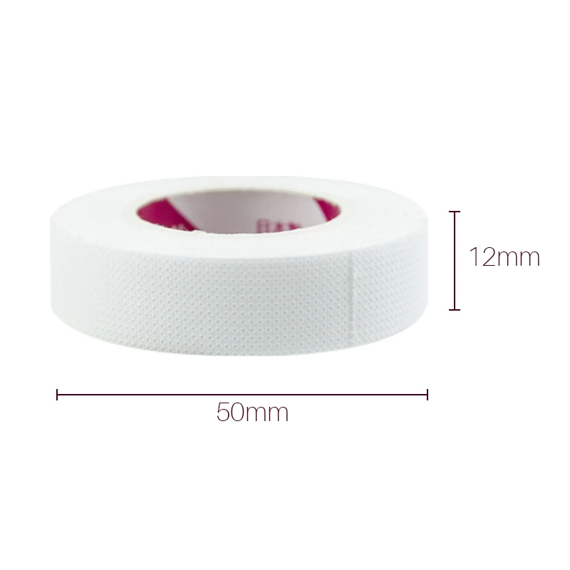 Waterproof Premium White Cotton Self-Adhesive Medical Tape Set - 12 Rolls