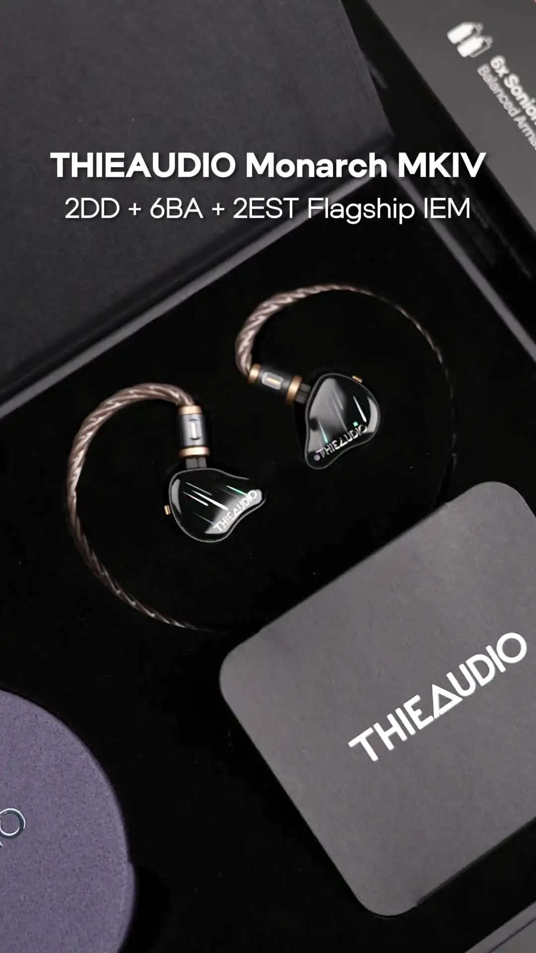 Thieaudio Monarch MKIV 2DD + 6BA + 2EST フラッグシップ Hifi IEM