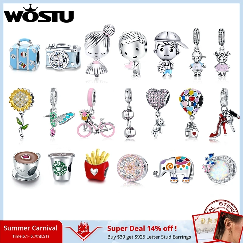 Wostu 925 Sterling Silver Women Boy Girls Pet Camera Bee Charm Coffee Ladybug Beads Fit Diy Jpg Wostu 925 Sterling Silver Women Boy Girls Pet Camera Bee Charm Coffee Ladybug Beads Fit Diy Jpg