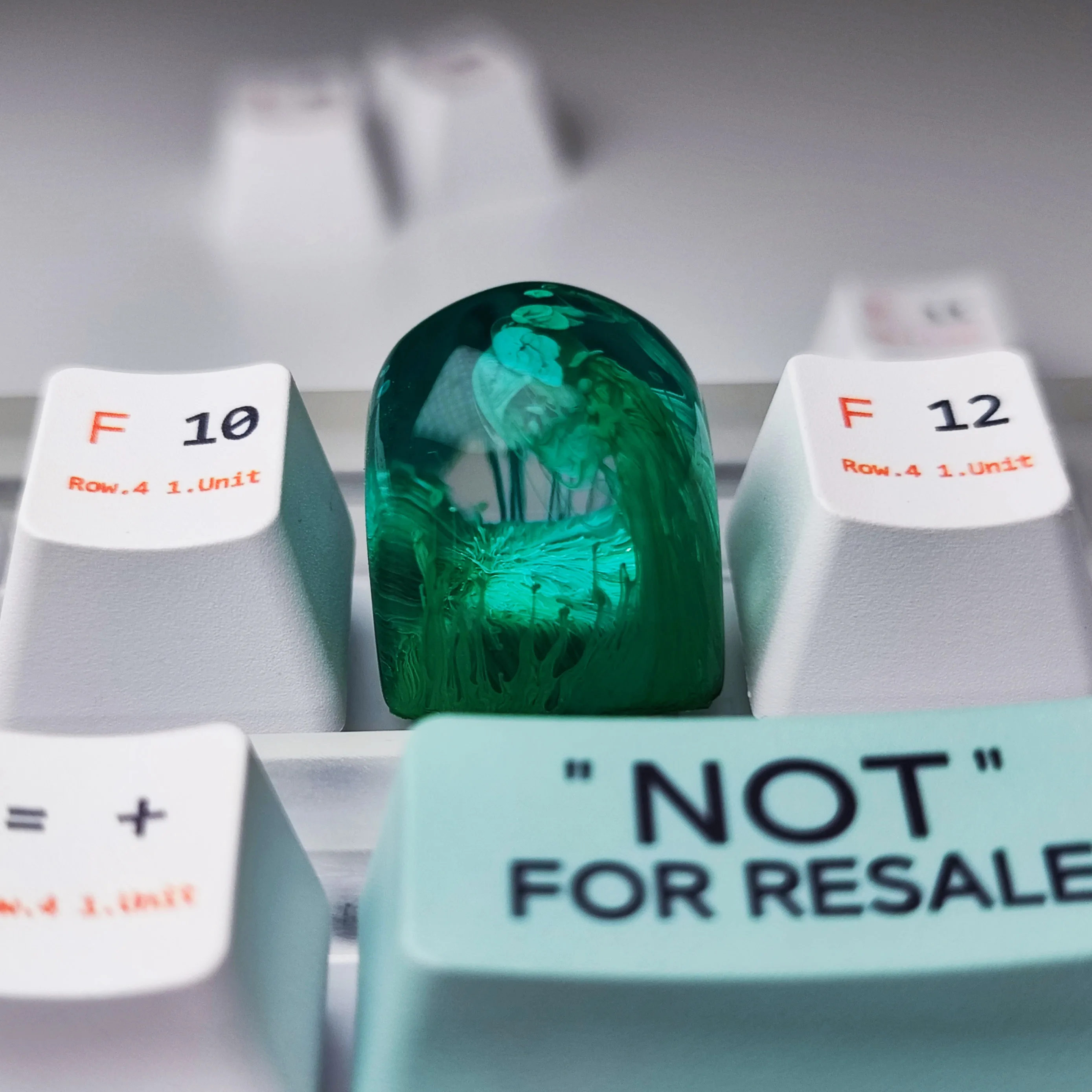 Gamer Teclado Retroiluminado Mecânico DOM Keycaps Substituir Artisan Resina RGB Keycaps