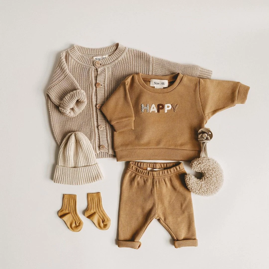 2022 Spring Fashion Baby Clothing Baby Girl Boy Clothes Set Newborn Sweatshirt + Pants Kids Suit Outfit Costume Sets Accessories - 3