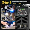 For 140Amp MIG Welder, 110V Flux Core MIG/Stick/Lift TIG 3 in 1 MultiProcess Welding Machine with Synergy, IGBT Inverter 2