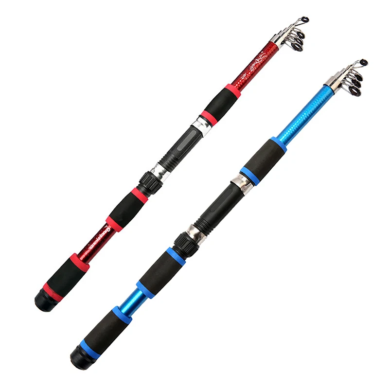 New Fishing Pole Casting Spinning Fishing FRP Fiber Casting Lure Rod For Trout Carp Fishing Tackle Random Color