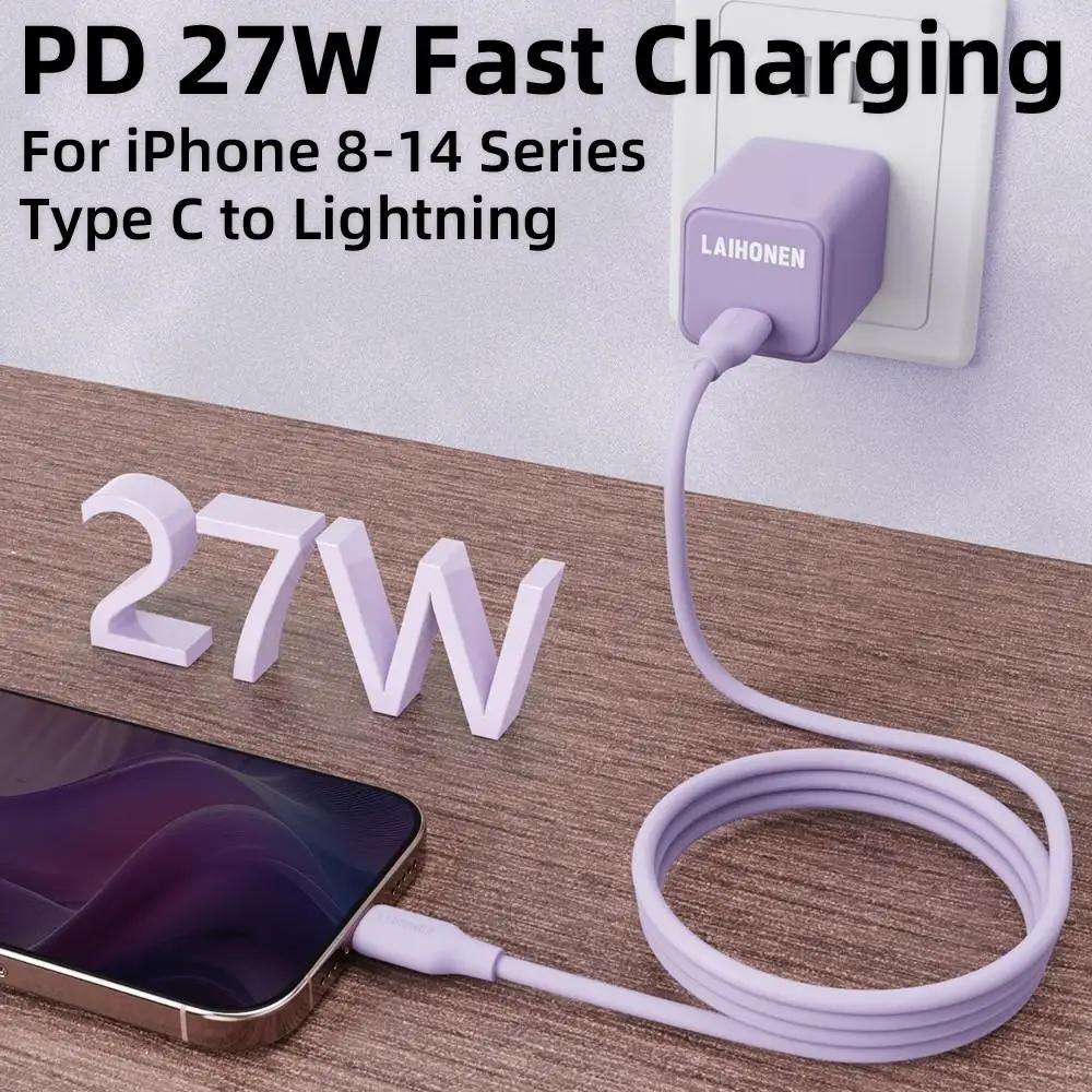 Silicone Durable USB C to Lightning Fast Charging Cable