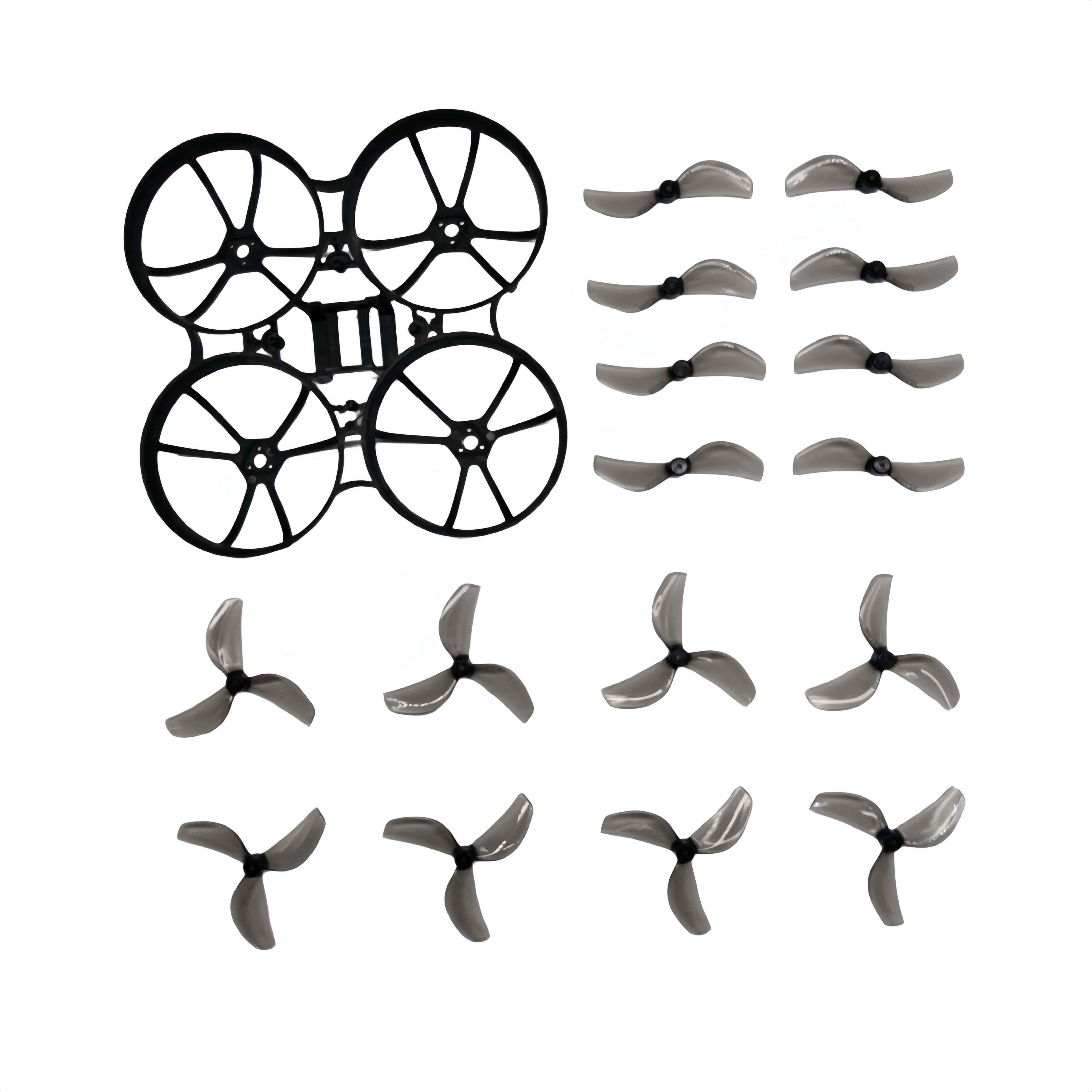 Vue rapprochée d'une hélice de drone course 2 pales, matériau composite robuste pour compétitions FPV racing.