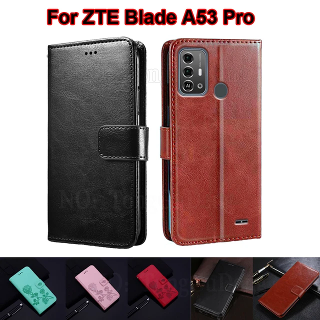 for чехол ZTE Blade A53 Pro Phone Case Wallet Fundas Leather Cover