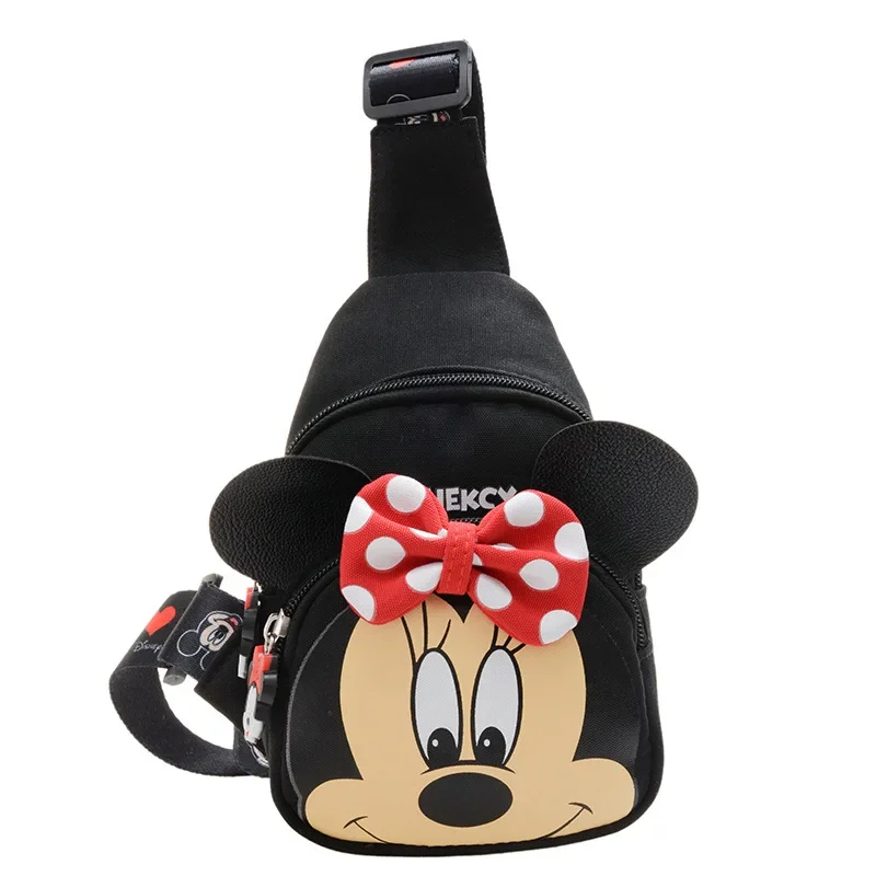 Disney plus children's bag Mickey Mouse Boy Girl Bacpack Autumn Mickey Minnie Mouse pattern backpack Kids Christmas Gifts