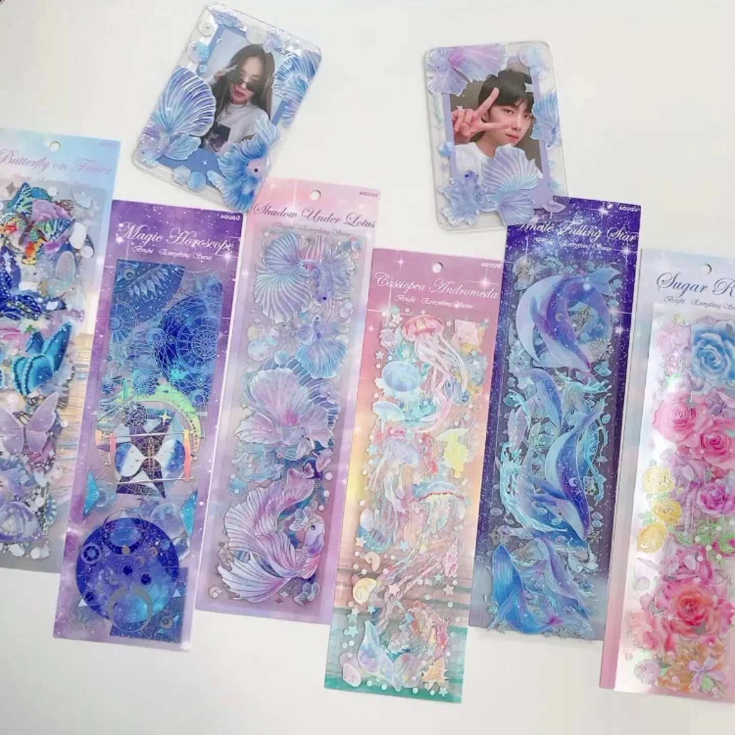 120 Stück Holografische Schmetterling Aufkleber - Eiskristall Design Für Scrapbooking & DIY