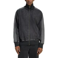 Veste en jean rétro à col montant pour homme Adidas Trefoil authentique KD1516 5