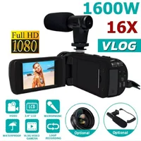 Caméra vidéo professionnelle HD 1080P, caméscope avec Microphone