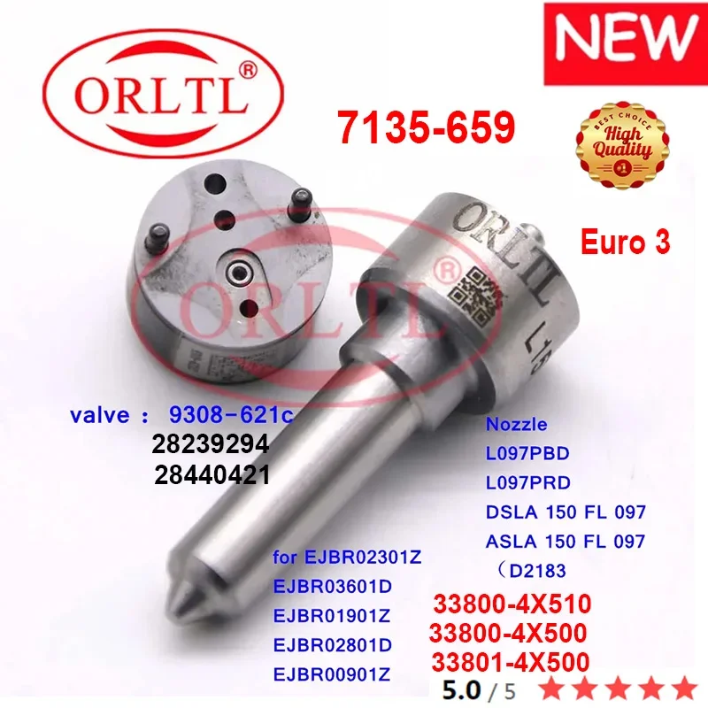 

NOZZLE L097PBD VALVE 9308-621C REPAIR KITS 7135-659 FOR EJBR02301Z EJBR03601D EJBR01901Z EJBR02801D EJBR00901Z 33800-4X510