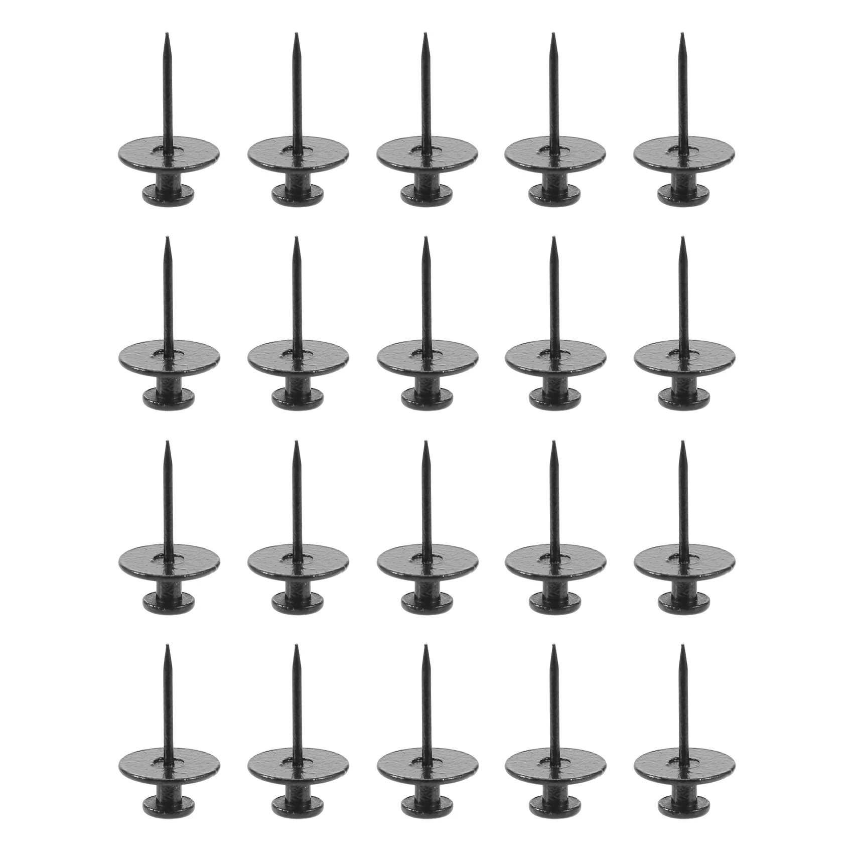 

20 Pack Small Nails for Picture Hanging Double-Headed Picture Hangers Nails Wall Nails for Hanging Pictures (Black)