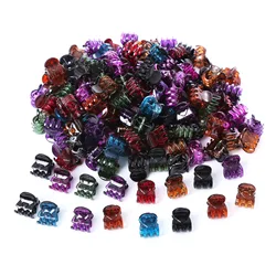 Mini Hair Claw Clips Set - 100 Pieces in Black, Brown, and Transparent - Stylish Accessories (1)