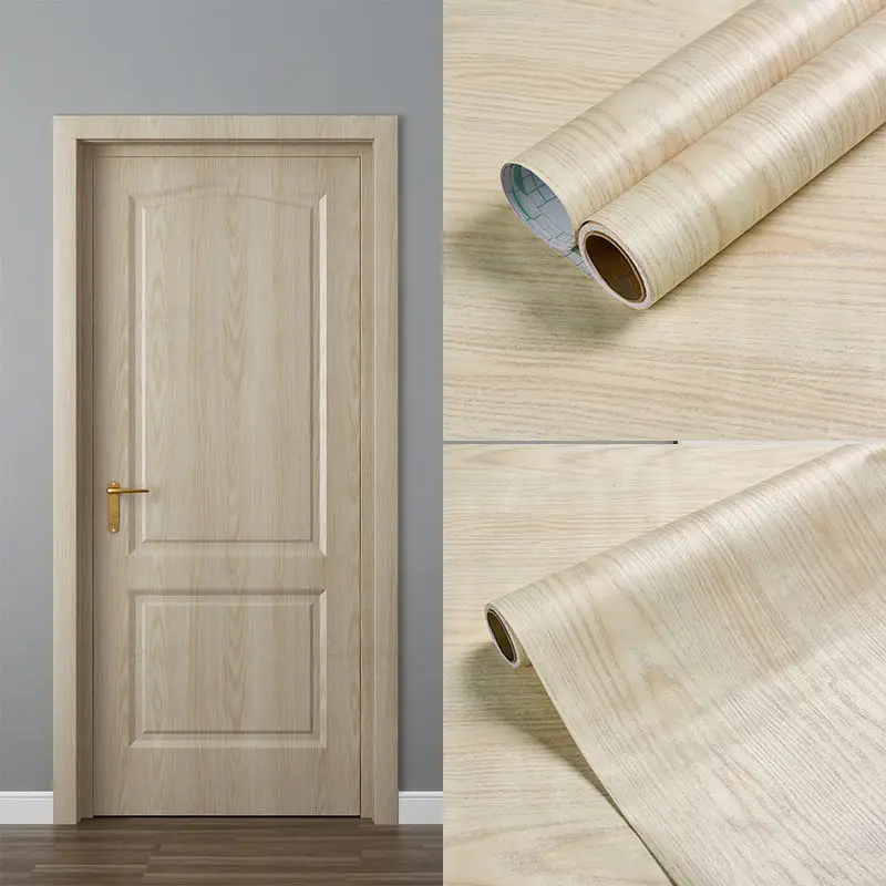 Wood Grain Peel and Stick Wallpapers PVC Self Adhesive Kitchen Cabinet Contact Paper Wall Stickers For Living Room Sticky Decors 6