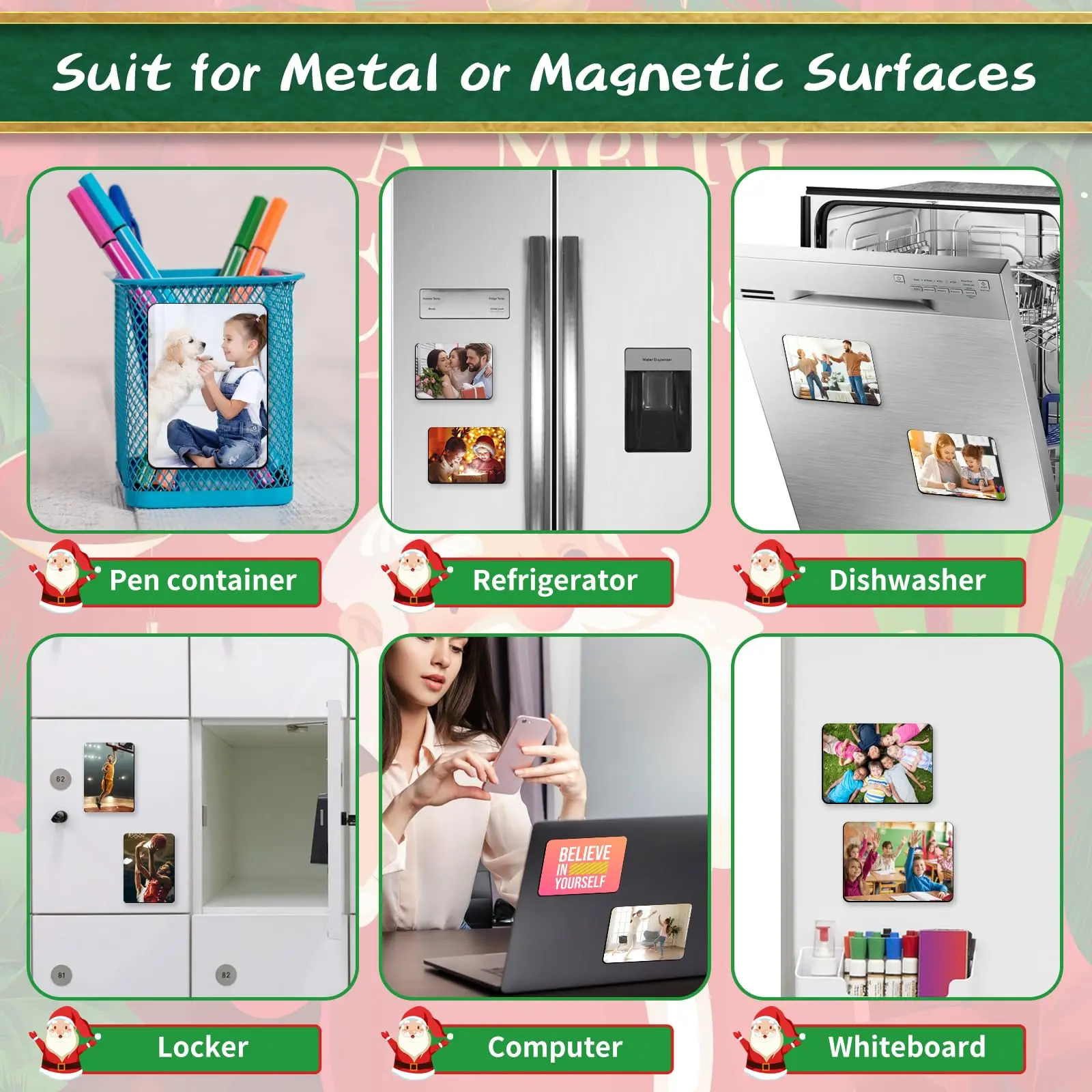 30Pcs/Set Sublimation Magnet Blanks Personalized Fridge Magnet Refrigerator Magnets Kitchen Refrigerator Decor magnetic fridge magnets,refrigerator decor