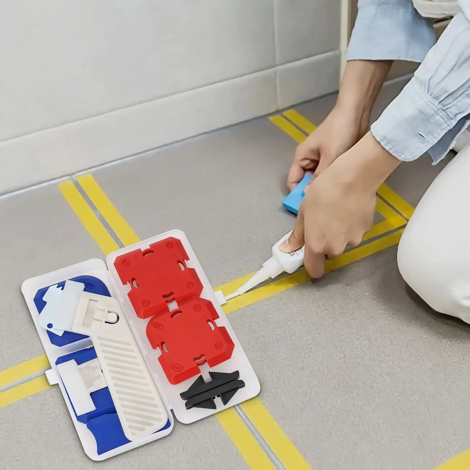 

11PCS Silicone Profiling Kit Sealant Finishing Tools for Easy Application No More Masking Tape Needed Professional Finish