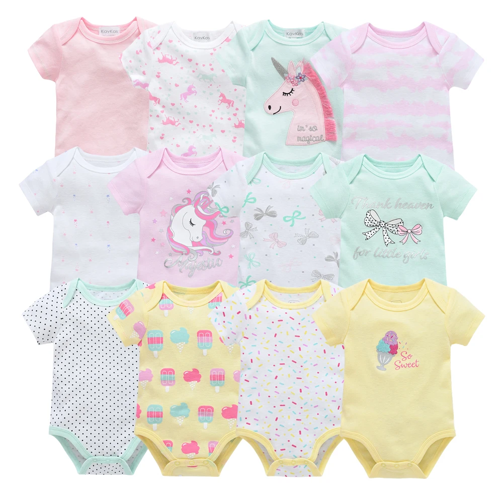 Unicorn Baby Girl Romper Set 1