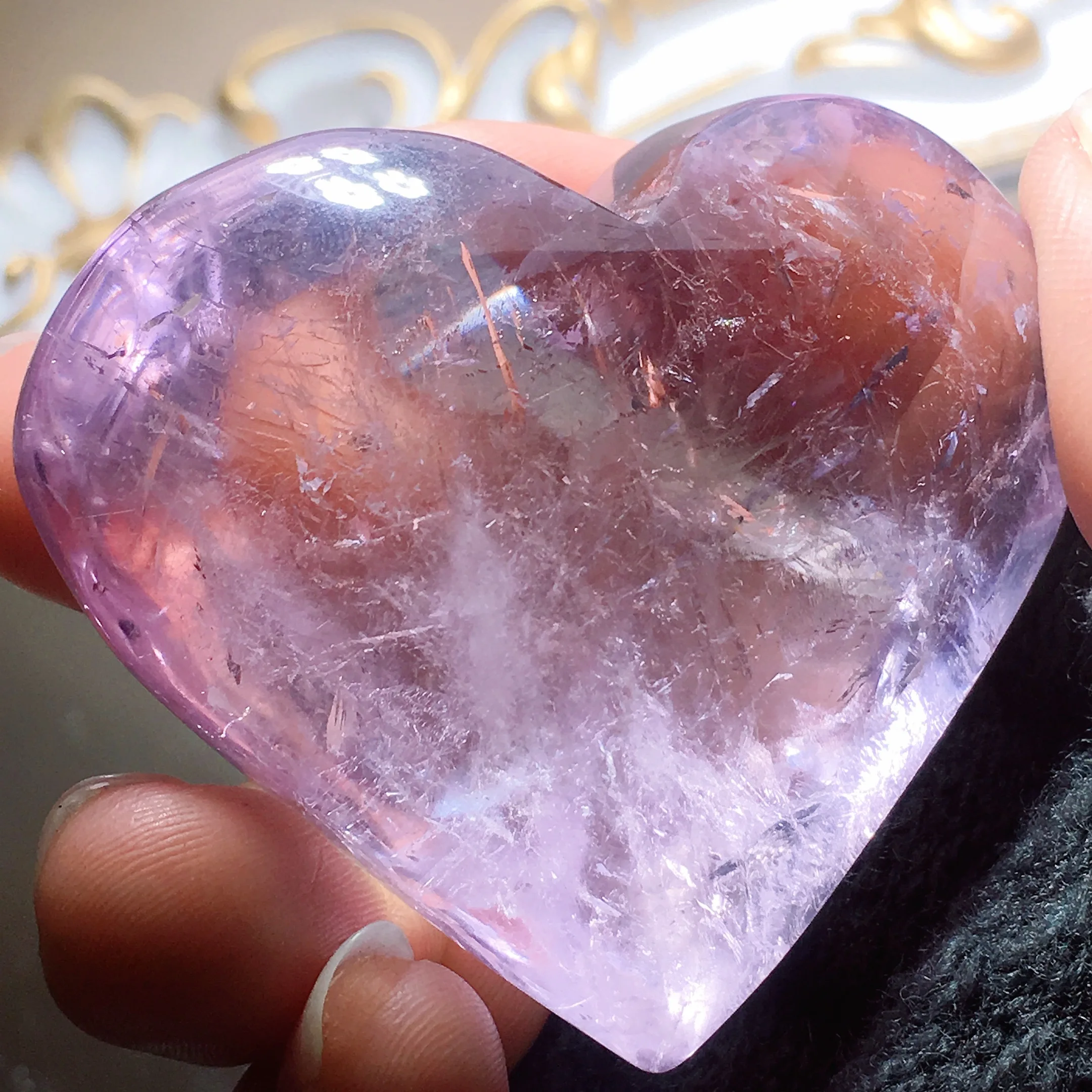 Amethyst Heart 2528