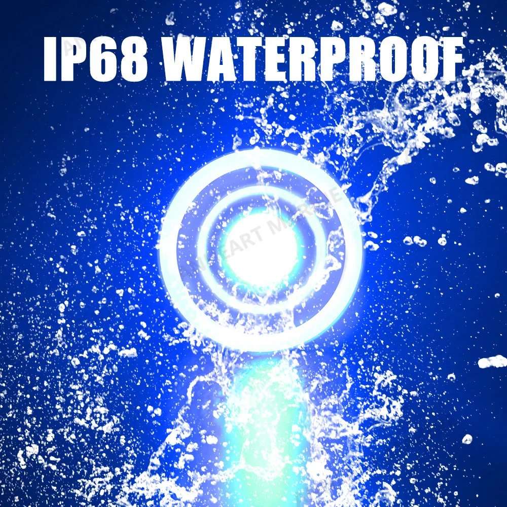 2PCS/10PCS Underwater Bait Tank Light RV Waterproof Submersible 12V Livewell Blue LED Light  IP68 Boat Accessories Marine