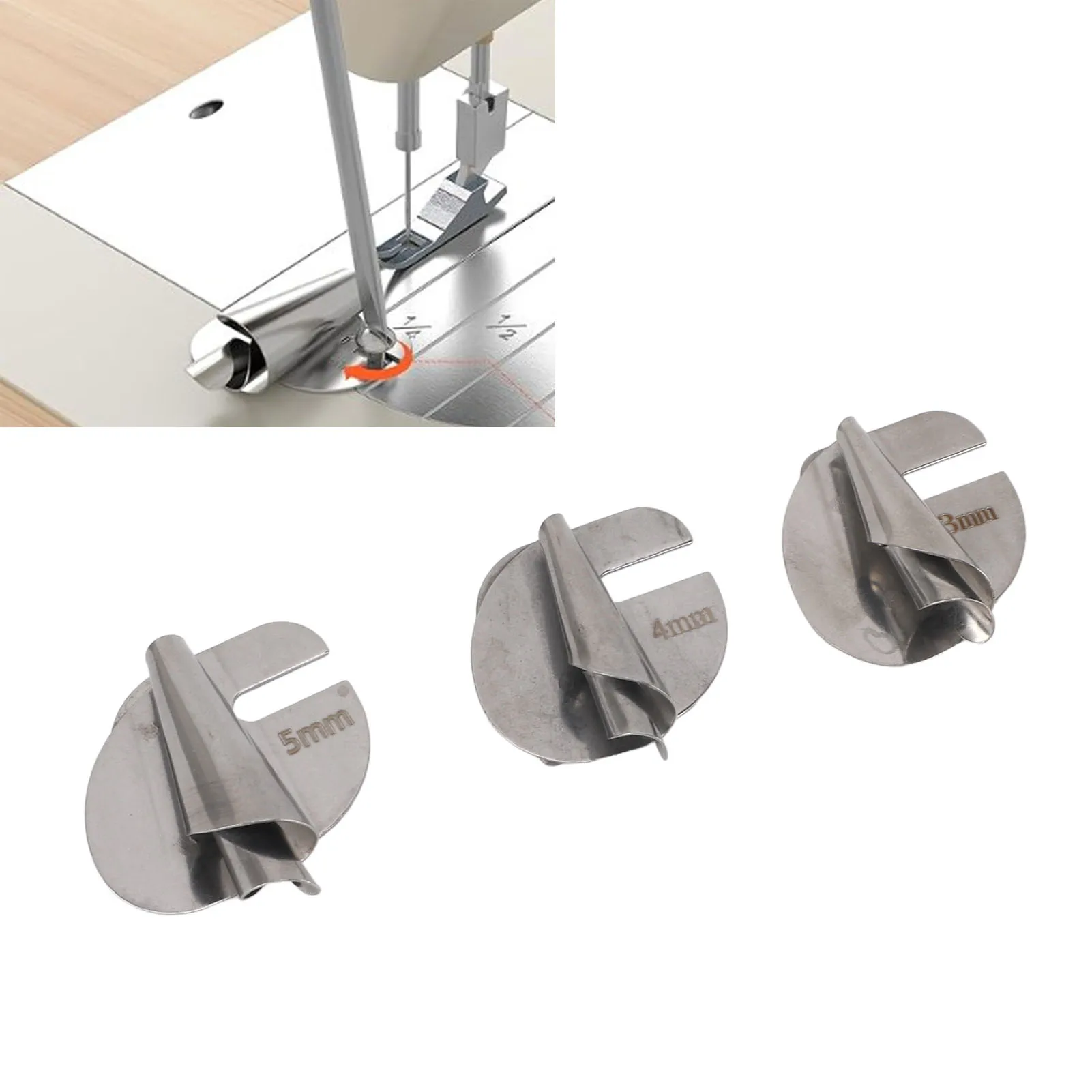 

3 шт., прижимная лапка для швейных машин, 3 мм, 4 мм, 5 мм