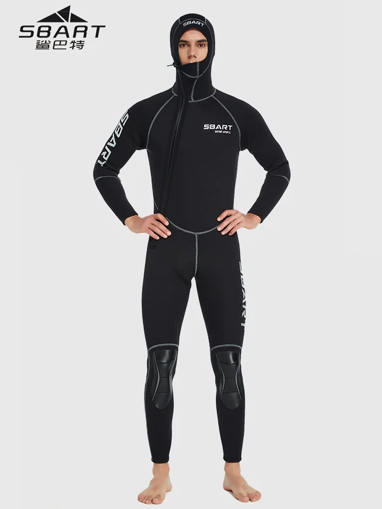 3mm Men Neoprene Hooded Wetsuit Surfing Swimming Diving Suit Wet Suit for Cold Water Scuba Snorkeling Spearfishing