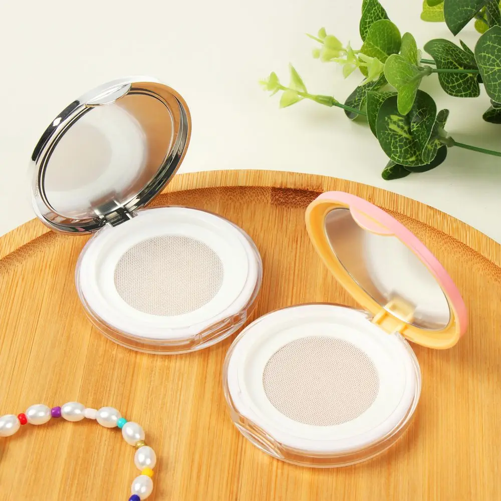 5g Cosmetic Container Powder Case Portable Travel Size Loose Powder Compact Container With Mirror Reusable