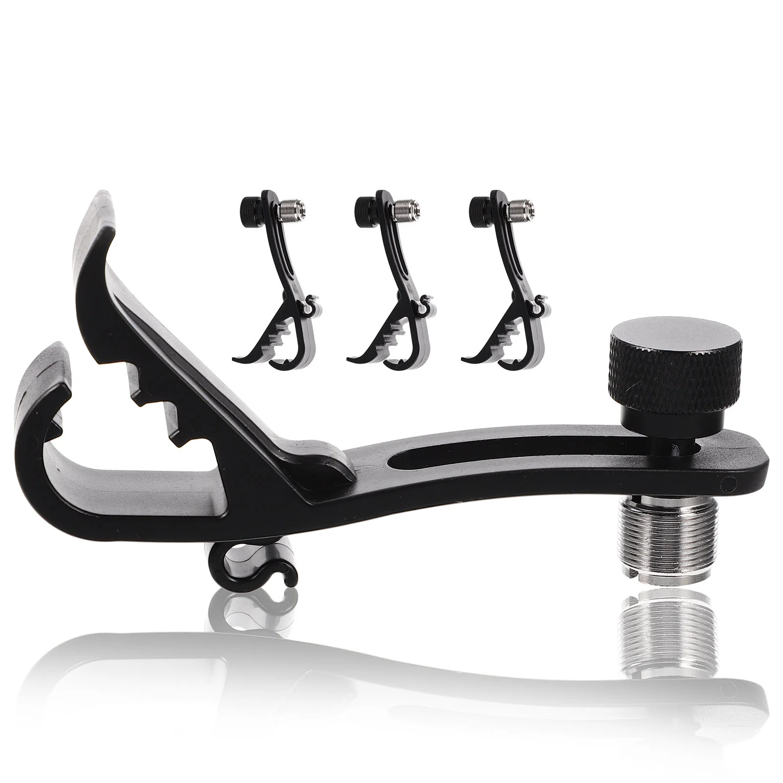 

Shock-proof Adjustable Durable Anti-shock Microphone Clip Drum Microphone Holder Plastic Drum Clip for Beginner Home Studio