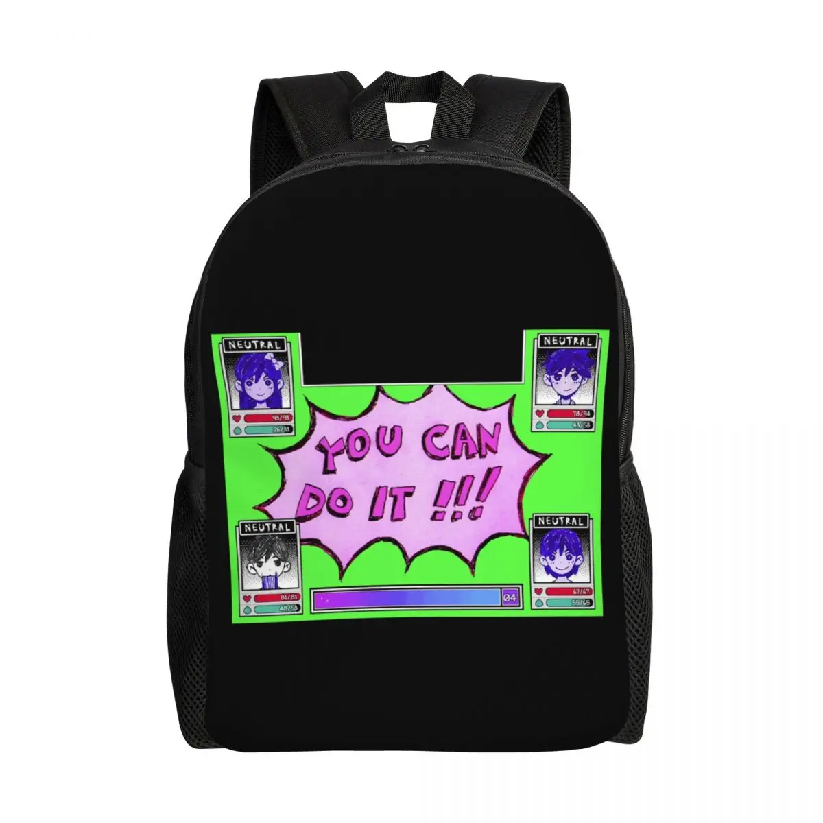 

Omori Video Games Travel Backpack Women Men School Laptop Bookbag College Student Daypack Bags