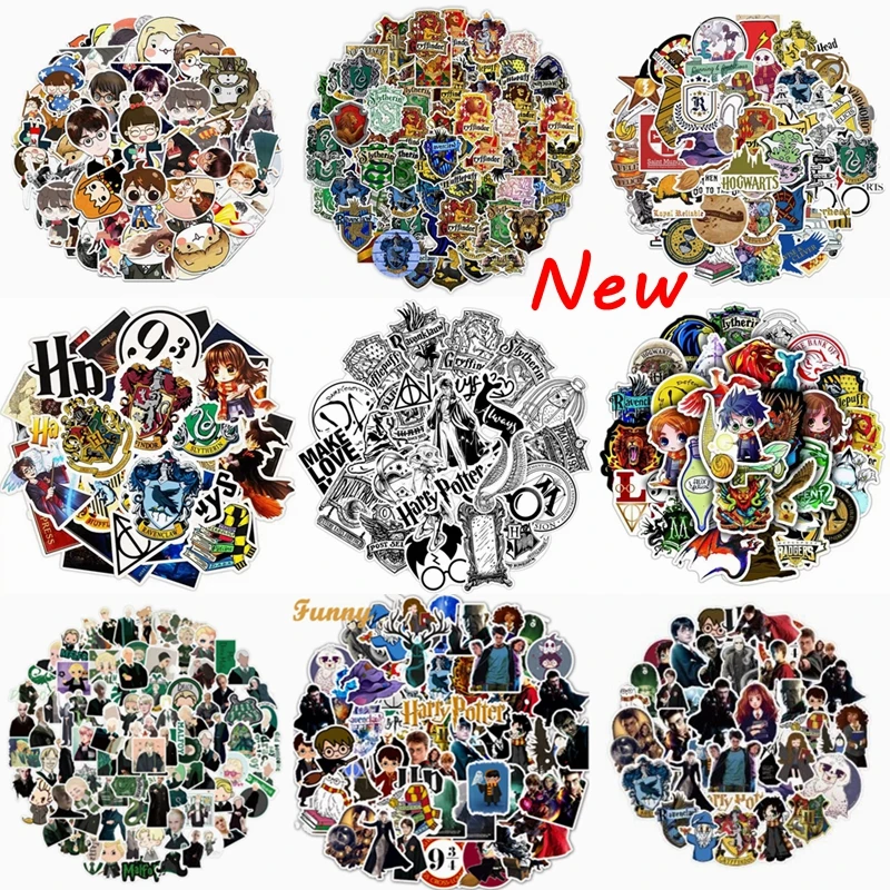 Nuova Versione Harried Q Hermione Ron Hedwig Collezione Regalo Giocattoli Adesivi Set Divertenti Adesivi Impermeabili Carini Per La Figura Della Decor