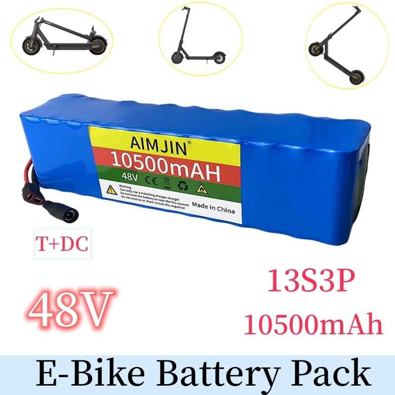 

48V 10500mAh 1000W 13S 3P телефон 54,6 V с BMS