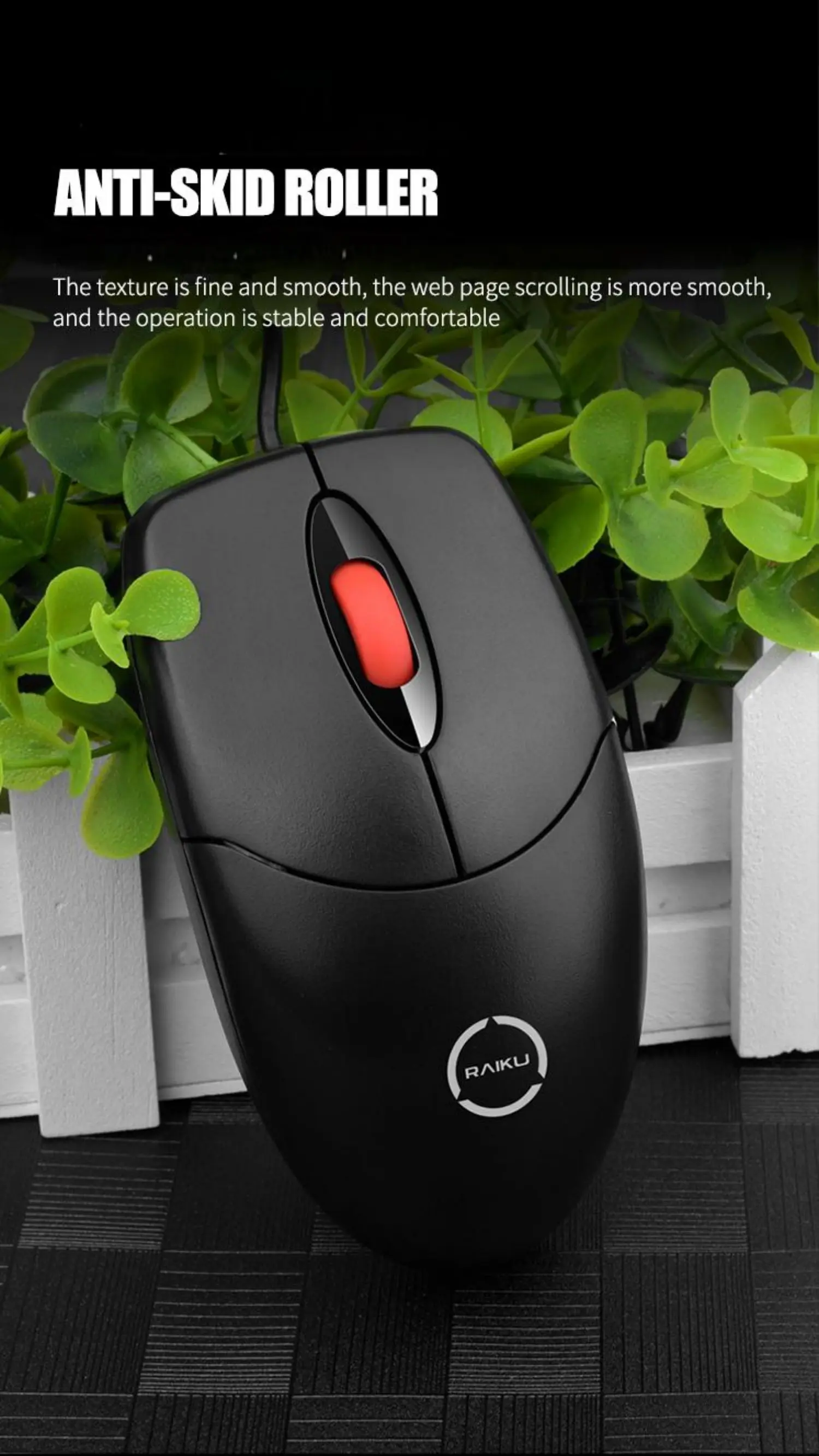 Wired Mouse Plug and Play Ergonomic Computer USB Mouse, Suitable for Windows/PC/Laptop Gamers