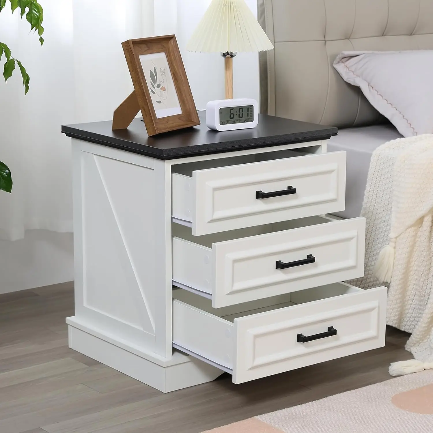 2 or 3 Drawer Nightstand Set 2
