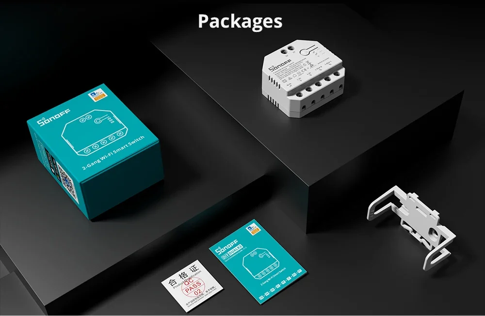 DUAL R3 / DUAL R3 Lite 2 Gang Dual Relay Module DIY Wi-Fi MINI Smart Switch Powe