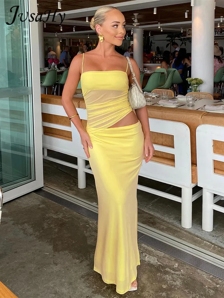 

Женская Однотонная юбка Jusahy, летний потрясающий ассиметричный топ с завышенной талией, Однотонная юбка на бедрах, женская одежда с координатами