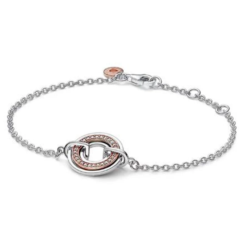 2023 NEW fit Original pan Bracelet for Women Real 100% 925 Sterling Silver Snake Chain Bangle Charms DIY high quality Jewelry