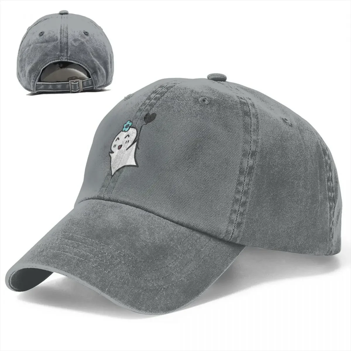 ATEEZ Yeosang "Flying Hehetmon" Baseball Caps Washed Denim Hats Outdoor Adjustable Casquette Streetwear Baseball Cowboy Hat 5