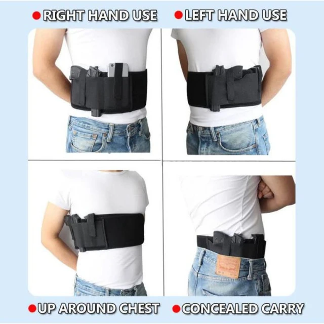 Étui en cuir pour pistolet tactique, avec ceinture de transport dissimulée,  étui universel pour pistolet Compact de grande taille - AliExpress